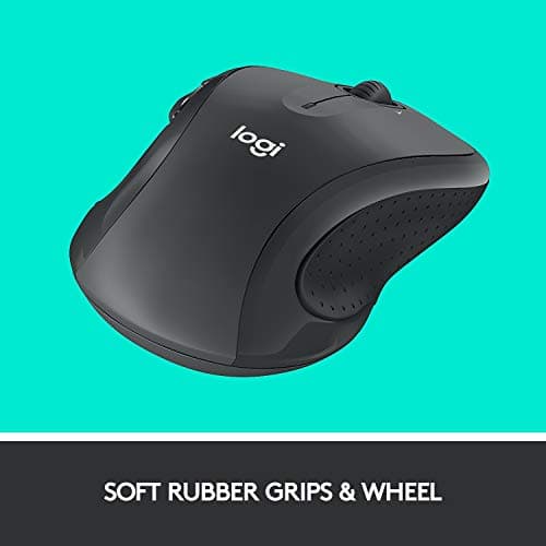 Ratón inalámbrico Logitech M510, 2,4 GHz con receptor unificador USB, seguimiento de grado láser de 1000 DPI, 7 botones, duración de la batería de 24 meses, PC/Mac/portátil - Grafito - imagen 4