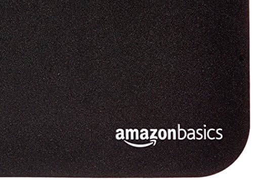 Amazon Basics Alfombrilla de ratón cuadrada, tela con base de goma, estándar, negro, 12,4 pulgadas de largo x 10,6 pulgadas de ancho - imagen 4