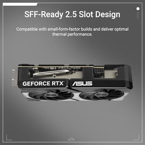 ASUS Dual GeForce RTX™ 5060 8GB GDDR7 OC Edition (PCIe 5.0, 8GB GDDR7, DLSS 4, HDMI 2.1b, DisplayPort 2.1b, diseño de 2.5 ranuras, diseño de ventilador de tecnología axial, tecnología 0dB y más) - imagen 3