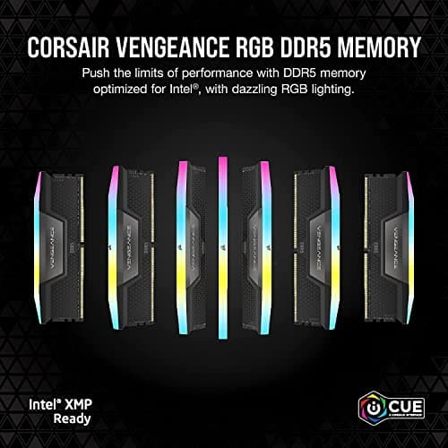 CORSAIR Vengence RGB DDR5 RAM 32GB (2x16GB) 6000MHz CL36-44-44-96 1.35V Intel XMP 3.0 Memoria de computadora - Negro (CMH32GX5M2E6000C36) - imagen 3