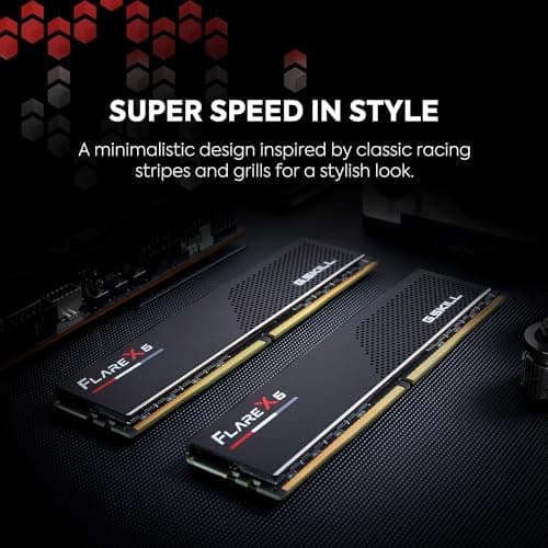 G.SKILL Flare X5 Series DDR5 RAM (AMD Expo e Intel XMP 3.0) 32 GB (2x16 GB) 6000 MT/s CL36-36-36-96 1,35 V Memoria para computadora de escritorio U-DIMM - Negro mate (F5-6000J3636F16GX2-FX5) - imagen 4