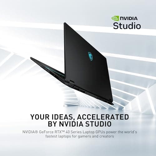 Laptop para juegos msi Stealth 18 AI Studio 18” 240Hz QHD+: Intel Ultra 9-185H, NVIDIA Geforce RTX 4080, 32GB DDR5, 1TB NVMe SSD, Cooler Boost 5, Win 11: Negro A1VHG-019US - imagen 5