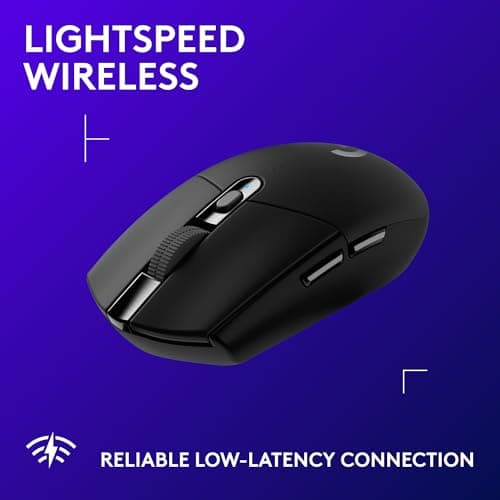 Logitech G305 Lightspeed Ratón Inalámbrico Gaming, Sensor Hero, 12.000 DPI, Ligero, 6 Botones Programables, Batería 250h, Memoria Integrada, Compatible con PC, Mac - Negro - imagen 4