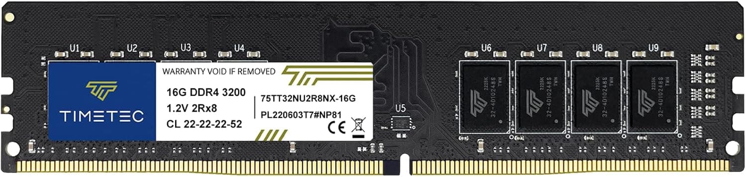 Memoria RAM Timetec 16GB DDR4 3200MHz PC4-3200AA UDIMM Escritorio - imagen 1