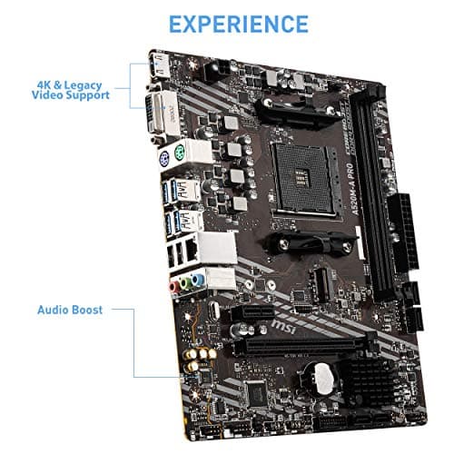 Placa base para juegos MSI A520M-A PRO V1 (AMD Ryzen 5000, AM4, DDR4, PCIe 3.0, SATA 6Gb/s, M.2, USB 3.2 Gen 1, DVI/HDMI, Micro-ATX) - imagen 5