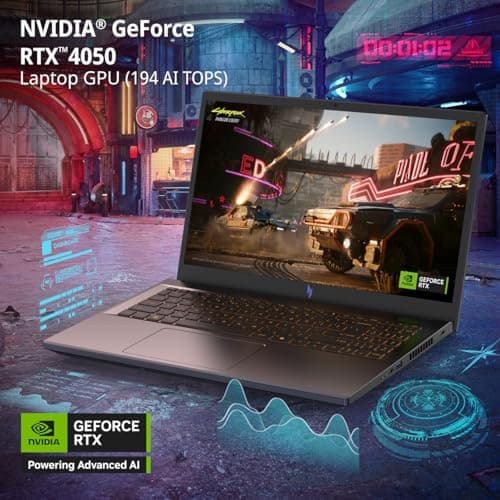 Portátil para juegos Acer Nitro V | Procesador Intel Core i5-13420H | GPU para portátil NVIDIA GeForce RTX 4050 | Pantalla FHD IPS de 15,6" 165 Hz | 8 GB DDR5 | SSD Gen 4 de 512 GB | Wi-Fi 6 | KB retroiluminado | ANV15-52-586Z - imagen 4