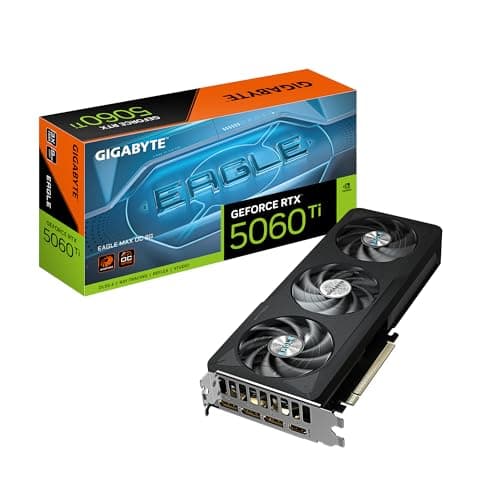 Tarjeta gráfica GIGABYTE GeForce RTX 5060 Ti Eagle MAX OC 8G, 8 GB GDDR7 de 128 bits, PCIe 5.0, sistema de refrigeración WINDFORCE, tarjeta de vídeo GV-N506TEAGLEMAX OC-8GD - imagen 2