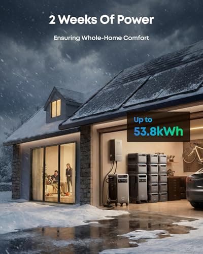 Central eléctrica portátil Anker SOLIX F3800 Plus (2025 NUEVO), 3840 Wh, entrada solar de 3200 W, generadores para uso doméstico, ampliable a 53 kWh, funciona con generador, para cortes de energía, vehículos recreativos y emergencias - imagen 3