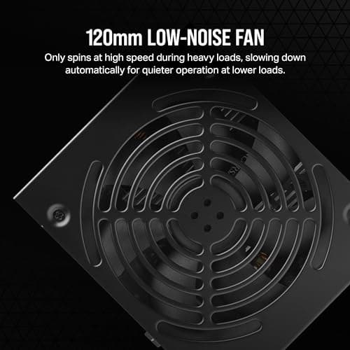 CORSAIR CX750 80 Plus Bronze Fuente de alimentación ATX no modular de bajo ruido de 750 vatios - NA - Negro - imagen 4