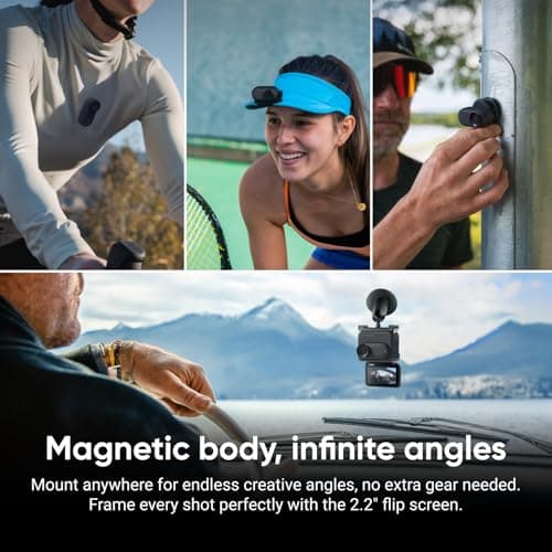 Insta360 GO 3S - Pequeña cámara de vlogging portátil 4K negra de 128 GB, punto de vista manos libres, montaje en cualquier lugar, estabilización, duración de batería de 140 min, resistente al agua hasta 10 m, punto de vista para mascotas - imagen 5