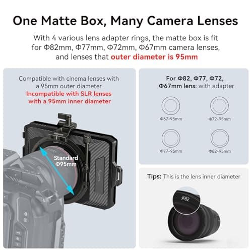 SmallRig Mini Matte Box Lite with Carbon Fiber Top Flag - imagen 3
