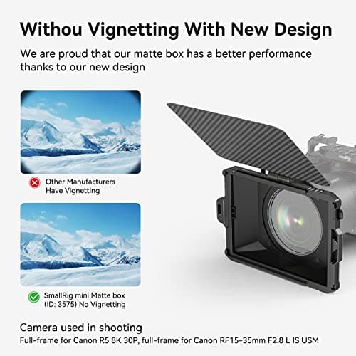 SmallRig Mini Matte Box Lite with Carbon Fiber Top Flag - imagen 4