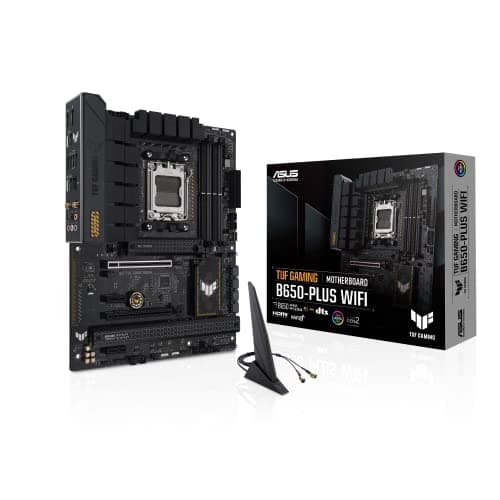 ASUS TUF Gaming B650-PLUS WiFi AMD B650 AM5 Ryzen™ Desktop 9000 8000 y 7000 Placa base ATX, 14 etapas de potencia, PCIe® 5.0 M.2, Memoria DDR5, WiFi 6 y Ethernet de 2.5 Gb, Soporte USB4® Aura Sync - imagen 2