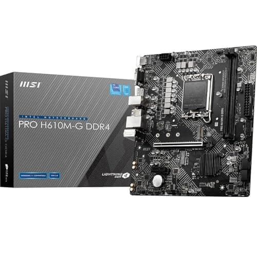 Placa Base MSI PRO H610M-G DDR4 Intel LGA 1700, PCIe 4, mATX - imagen 2