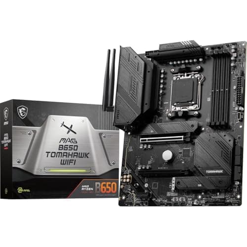 Placa base para juegos MSI MAG B650 Tomahawk WiFi (procesadores AMD Ryzen serie 9000/8000/7000, AM5, DDR5, PCIe 4.0, M.2, SATA 6Gb/s, USB 3.2 Gen 2, HDMI/DP, Wi-Fi 6E, Bluetooth 5.3, LAN de 2,5 Gbps, ATX) - imagen 2
