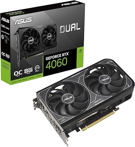 ASUS Dual GeForce RTX; 4060 V2 OC Edition (PCIe 4.0, 8GB GDDR6,