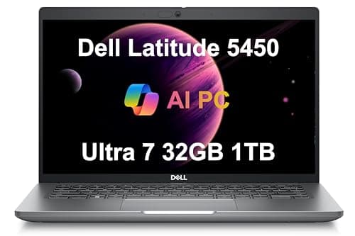 Laptop empresarial Dell Latitude 5450 (14" FHD, Intel 12-Core Ultra 7 155U, 32GB DDR5 RAM, 1TB SSD), KB retroiluminado, cámara web de 1080p, 2x Thunderbolt 4, Ethernet, HDMI, Win 11 Pro, premium duradero para el trabajo - imagen 2