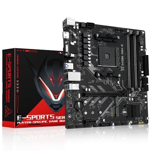 MACHINIST B450 AM4-K Placa base para procesadores AMD Ryzen 1-5.a generación (DDR4 Max 128 GB, NVME M.2, PCIe 3.0, SATA 3.0, USB 3.0, DP VGA Compatible con HDMI, Gigabit LAN, M-ATX) - imagen 2