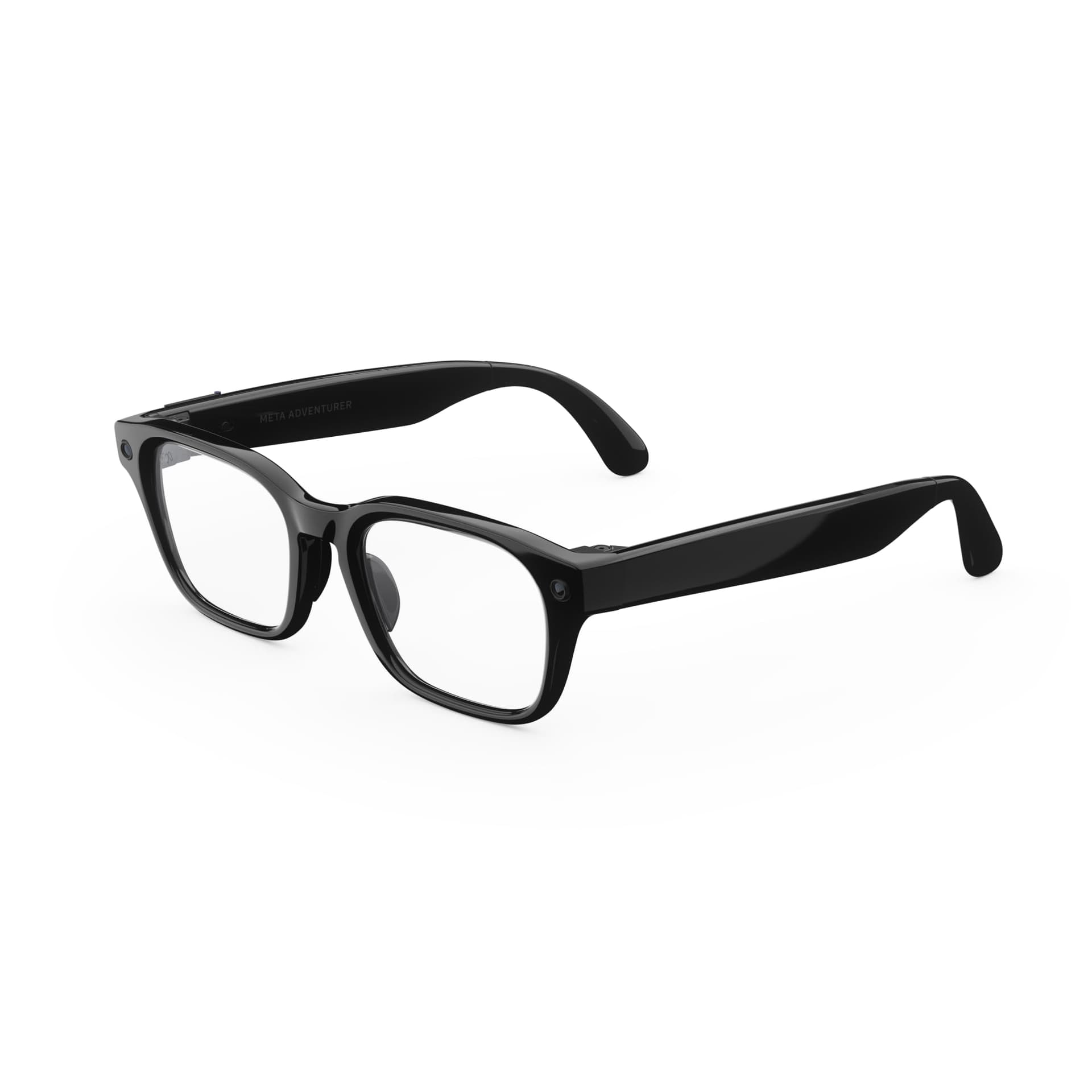 Meta Aventurero Clásico Negro | Gafas inteligentes con IA para mujeres y hombres con IA, cámara de 12 MP, traducción en vivo — Resolución HD 3K — Batería de más de 8 horas — Gama de tamaños — Lentes transparentes - imagen 1